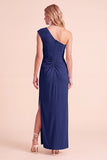 Robe de mariée Maxi froncée sur une épaule avec fente