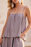 Robe de cérémonie fog en satin, à fines bretelles, à étages, longue, avec poches