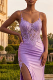 Corset à l’application champagne : longue robe de bal de mermaid avec fente