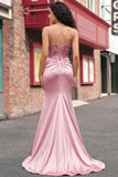 Robe longue de bal à paillettes à fard