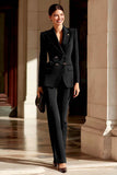 Costume d'affaires femme 2 pièces bourgogne revers pointe double boutonnage