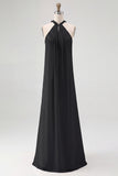 Robe longue fluide en mousseline de soie blanche
