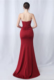 Robe longue longue sirène noire avec fente