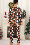 Ensemble de pyjamas imprimé citrouille famille Halloween
