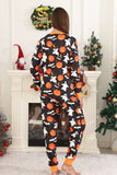 Ensemble de pyjamas imprimé citrouille famille Halloween