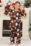Ensemble de pyjamas imprimé citrouille famille Halloween
