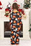Ensemble de pyjamas imprimé citrouille famille Halloween