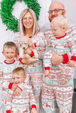 Flocon De Neige Et De Cerf Imprimé Gris Famille Pyjama De Noël Assorti