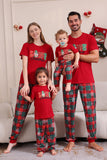 Rouge Joyeux Noël Ensembles de pyjama familial