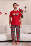 Rouge Joyeux Noël Ensembles de pyjama familial