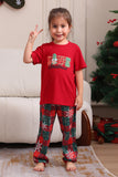 Rouge Joyeux Noël Ensembles de pyjama familial