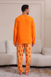 Ensemble de pyjama familial citrouille orange d’Halloween