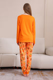 Ensemble de pyjama familial citrouille orange d’Halloween