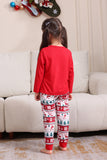 Ensemble de pyjama assorti familial de Noël rouge