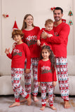 Ensemble de pyjama assorti familial de Noël rouge