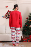 Ensemble de pyjama assorti familial de Noël rouge