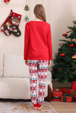 Ensemble de pyjama assorti familial de Noël rouge