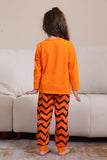 Ensemble de pyjama assorti orange pour la famille Halloween