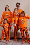 Ensemble de pyjama assorti orange pour la famille Halloween