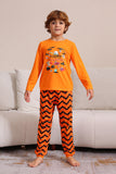 Ensemble de pyjama assorti orange pour la famille Halloween