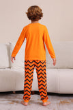 Ensemble de pyjama assorti orange pour la famille Halloween