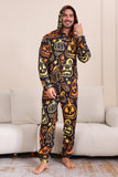 Ensemble de pyjama assorti pour la famille Halloween à imprimé noir