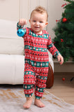 Ensemble de pyjama assorti pour la famille de Noël vert foncé