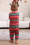 Ensemble de pyjama assorti pour la famille de Noël vert foncé