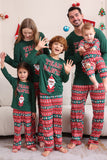 Ensemble de pyjama assorti pour la famille de Noël vert foncé