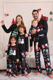 Noir Joyeux Noël Ensemble Pyjama Familial