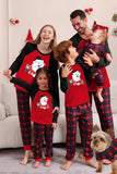 Ours Rouge Cher Joyeux Noël Ensemble de pyjama familial