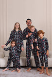 Pyjama à capuche assorti pour la famille marine de Noël