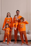 Pyjama familial d’Halloween à rayures orange