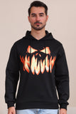 Black Devil Pumpkin Print Sweats à capuche pour la famille d’Halloween