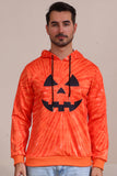 Orange Halloween Family Suit Sweat-shirt à capuche à manches longues