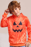 Orange Halloween Family Suit Sweat-shirt à capuche à manches longues