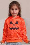 Orange Halloween Family Suit Sweat-shirt à capuche à manches longues