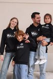 Noir Halloween Costume de famille Sweat-shirt à capuche