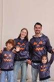 Gris Halloween Citrouille Motif Famille Costume Haut à capuche