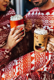 Ensemble de pyjama assorti familial imprimé à motif de Noël rouge