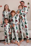 Famille Noël Pyjama Parent-enfant Vêtements Mignon Arbre de Noël Combinaison à capuche Noël Ensemble familial