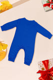 Ensemble pyjama de Noël à manches longues imprimé bleu