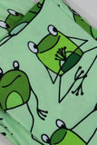 Pyjama familial assorti à manches courtes imprimé grenouille verte