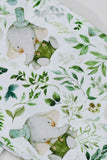 Pyjama familial assorti à manches courtes imprimé vert foncé