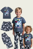 Pyjama familial assorti à imprimé animalier gris foncé