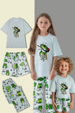 Vert clair Mignon Animal Print Pyjama familial assorti