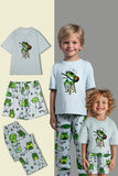 Vert clair Mignon Animal Print Pyjama familial assorti