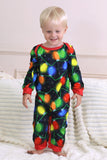 Ampoule marine imprimée à manches longues Pyjama de famille assorti