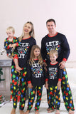 Ampoule marine imprimée à manches longues Pyjama de famille assorti