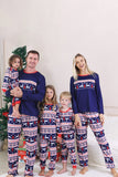 Pyjama de Noël familial à imprimé d’hiver rouge